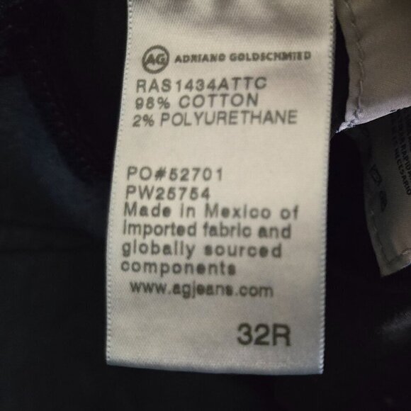 AG Adriano Goldschmied Prima Mid Rise Cigarette Leg Skinny Jeans Size 32R - Picture 8 of 8